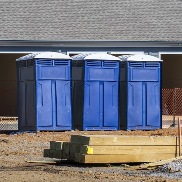 how often are the porta potties cleaned and serviced during a rental period in Pine Plains